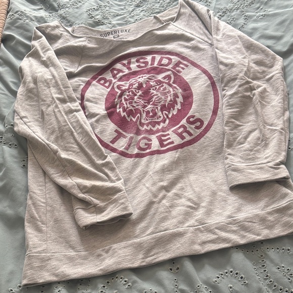 Women's Gray and Red Bayside Tigers Sweatshirt - Picture 1 of 3